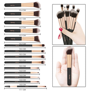 14Pcs Fashion Makeup Brushes Set Eye Shadows