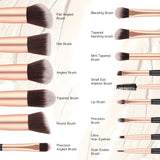 14Pcs Fashion Makeup Brushes Set Eye Shadows