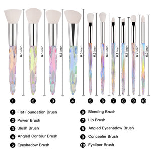 10pcs Makeup Brush Soft Type Cosmetic Face