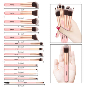 14Pcs Fashion Makeup Brushes Set Eye Shadows