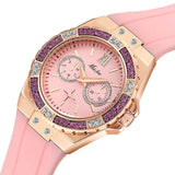 MISSFOX Women's Watches Chronograph Rose Gold