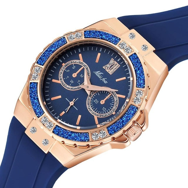 MISSFOX Women's Watches Chronograph Rose Gold