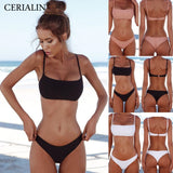 New Solid Sexy Bikini Set Women Swimming