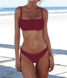 New Solid Sexy Bikini Set Women Swimming