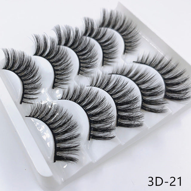 Mink eyelashes 5 pairs