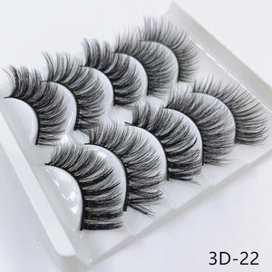 Mink eyelashes 5 pairs