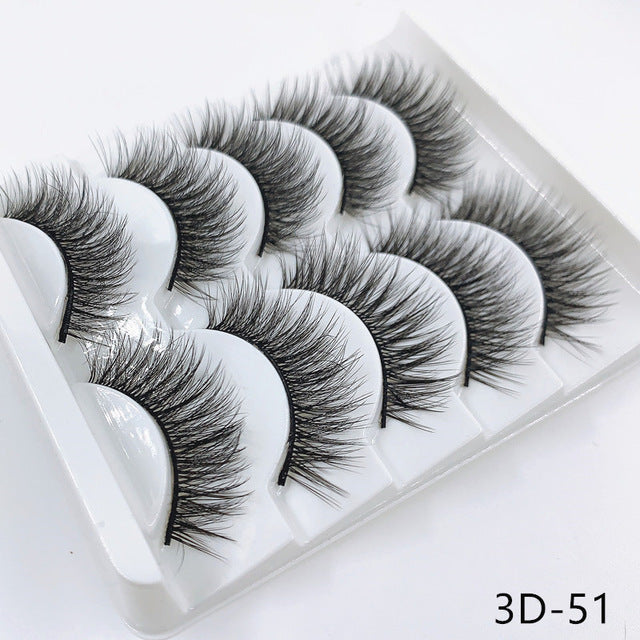 Mink eyelashes 5 pairs