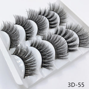 Mink eyelashes 5 pairs