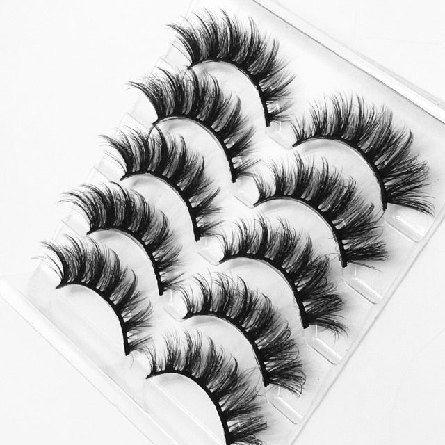 Mink eyelashes 5 pairs