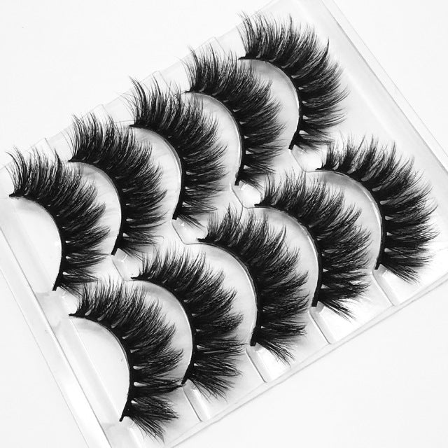 Mink eyelashes 5 pairs